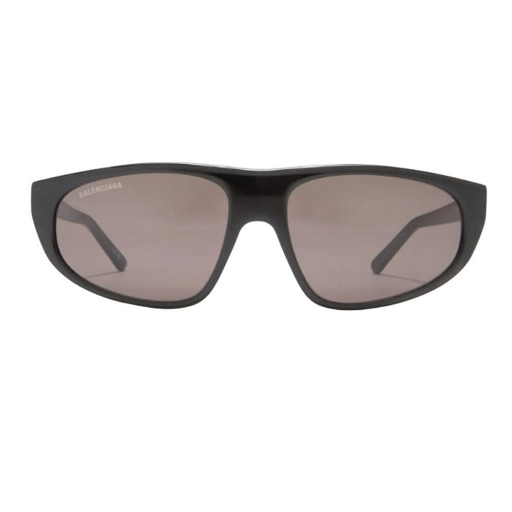 Balenciaga 60mm Rectangular Sunglasses black